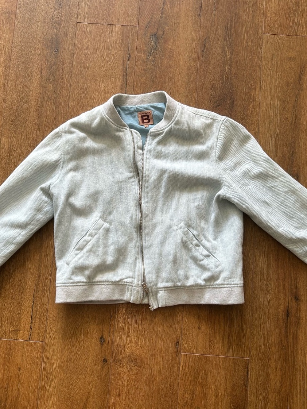 Bensimon denim chambray bomber jacket, medium